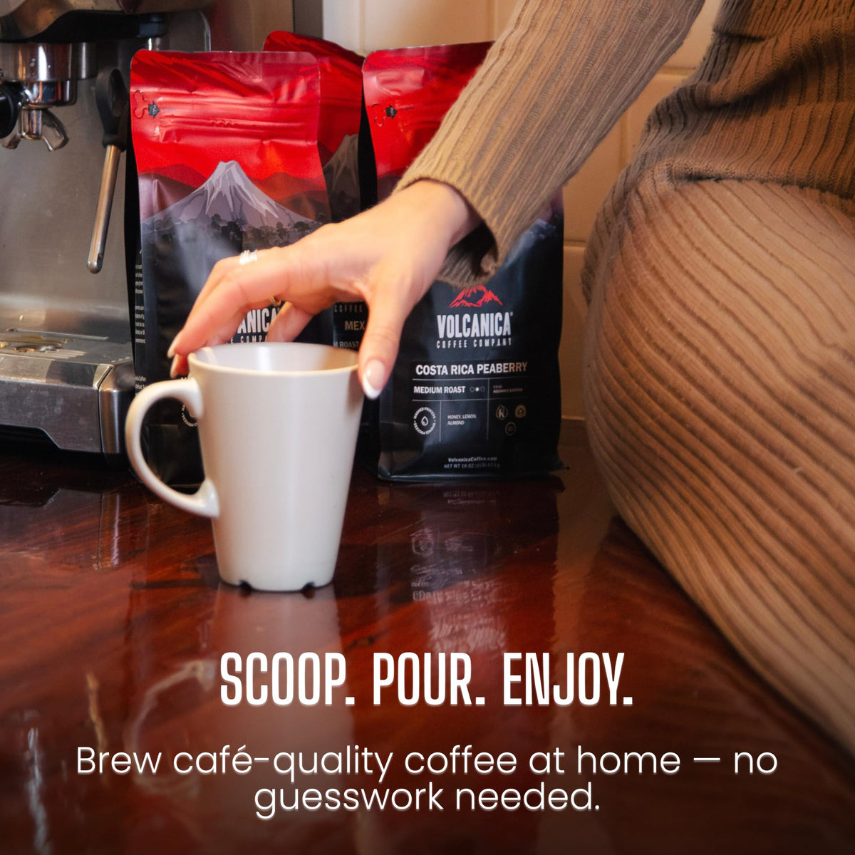 Volcanica Coffee: Sumatra Mandheling Reserve Dark Roast, Organic, Fair Trade & Kosher, 16 oz