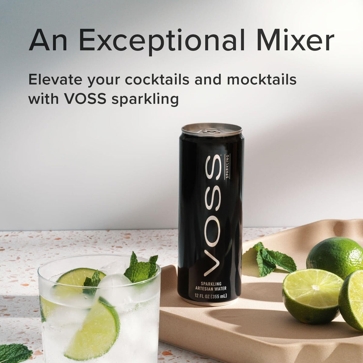 VOSS Artesian Sparkling Water Cans – 3 Pack of 8 (24 Slim Cans)