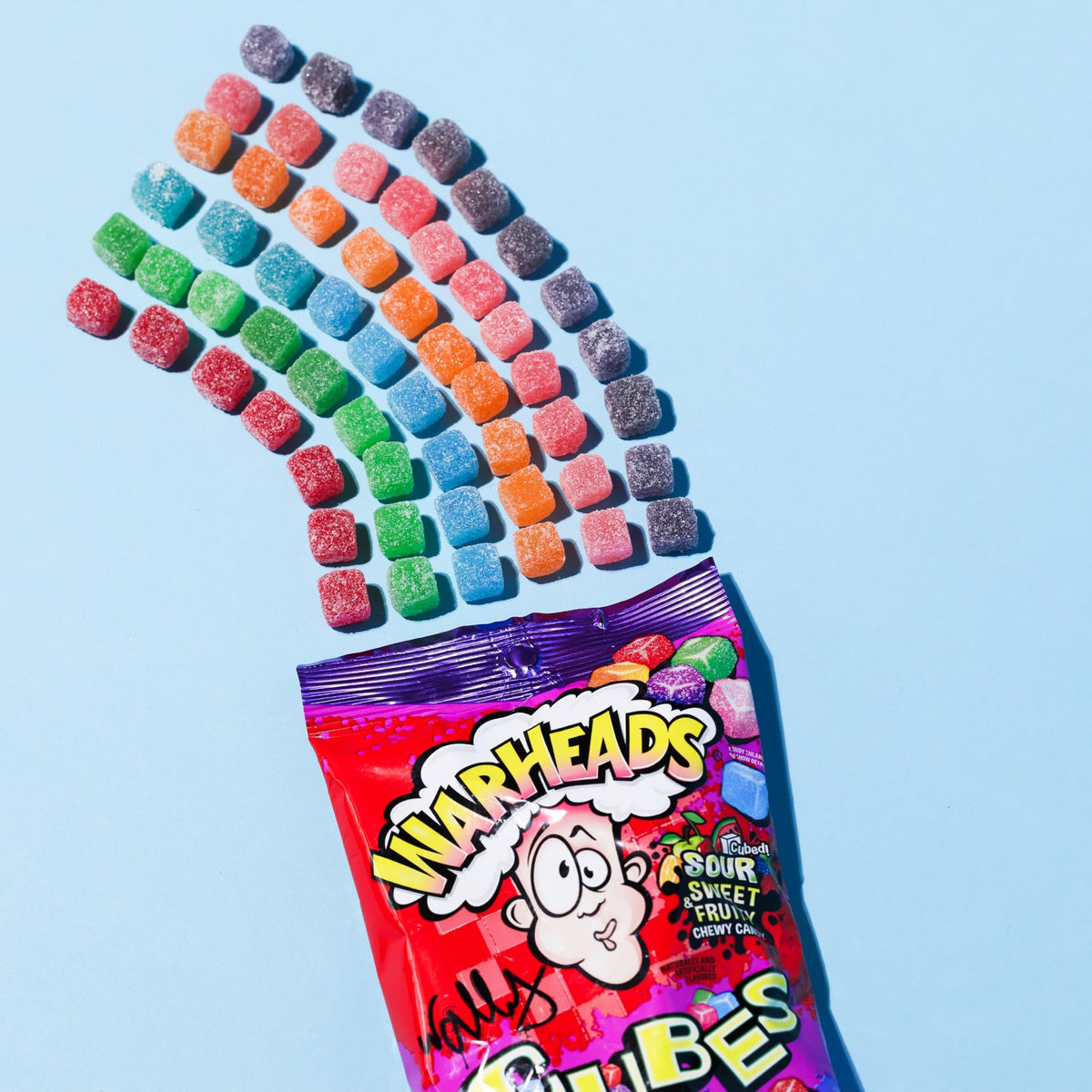 WARHEADS Cubes - Sour & Fruity Chewy Candy (5 lb Bulk Bag)