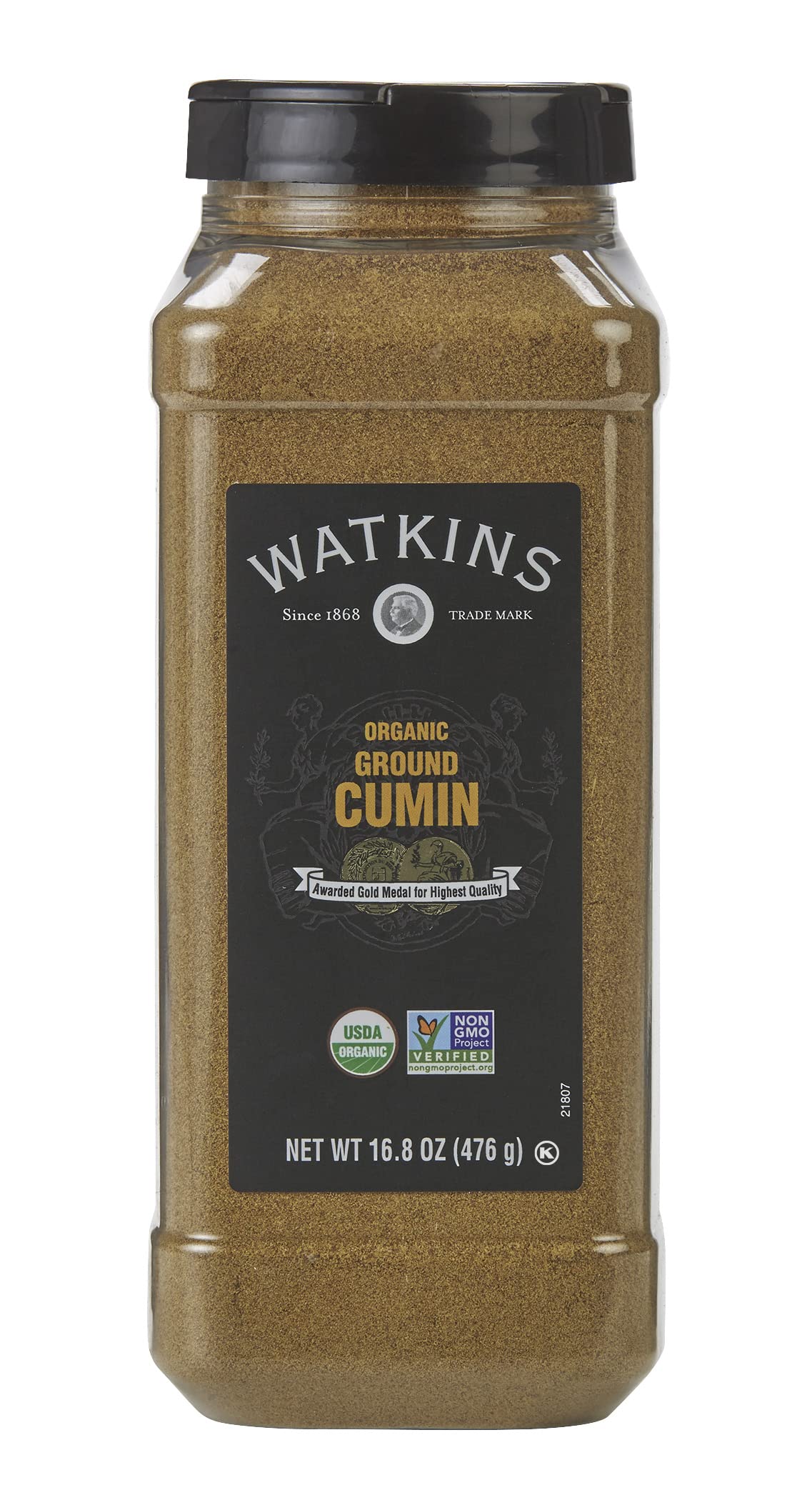 Watkins Organic Ground Cumin, 16.8 oz – USDA Organic & Non-GMO