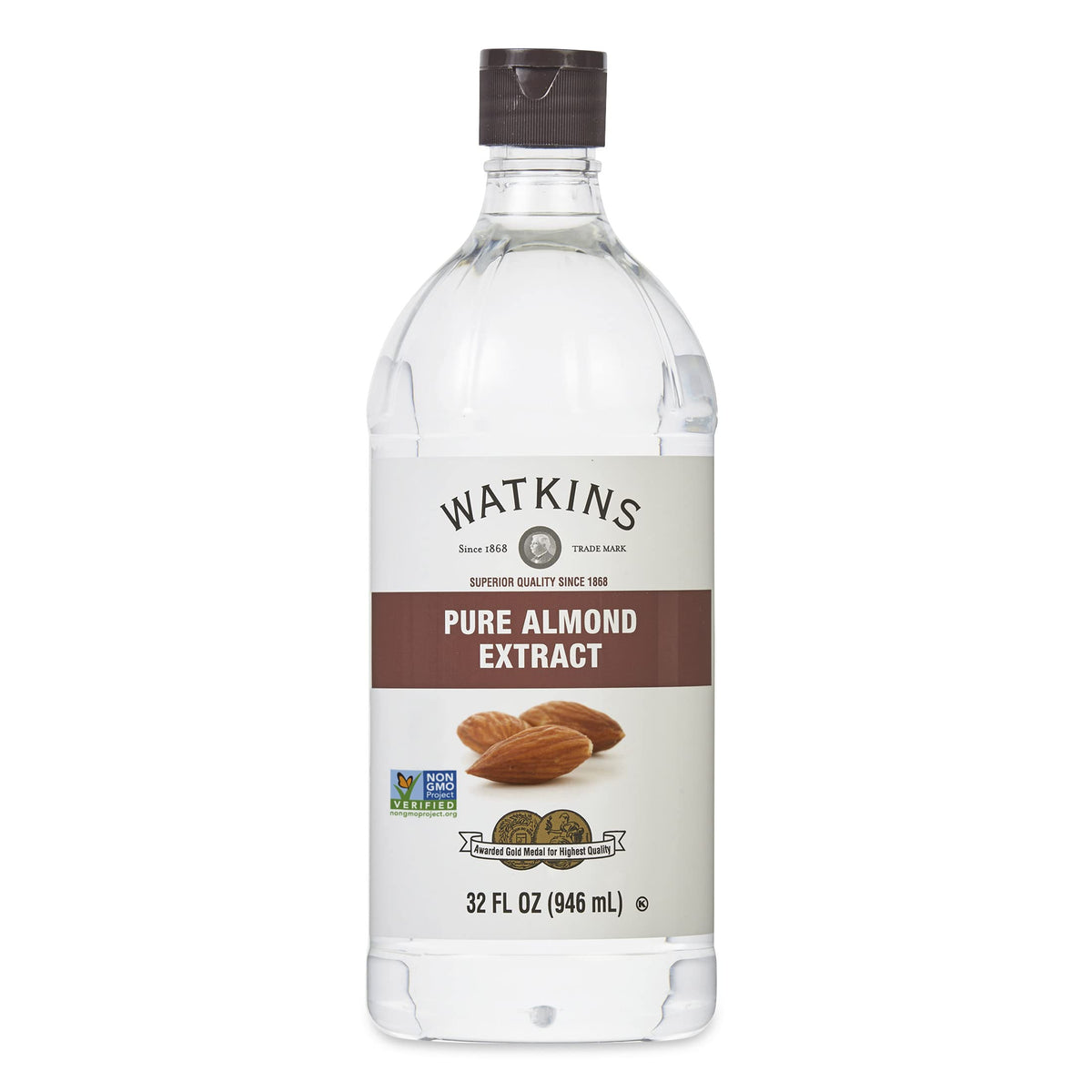 Watkins Pure Almond Extract – 32oz Economy Size | Pure Flavor for Baking & Beverages