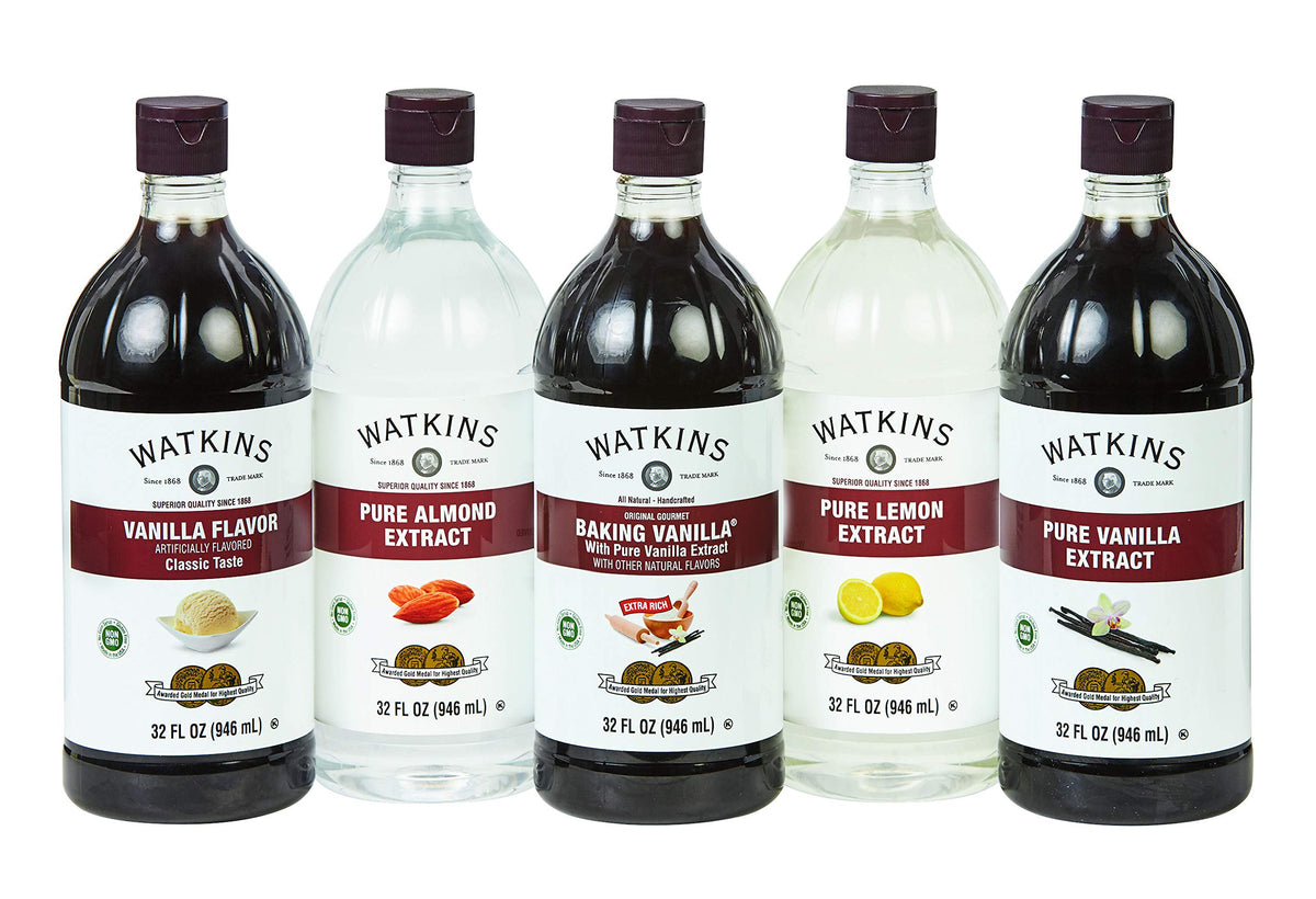Watkins Pure Almond Extract – 32oz Economy Size | Pure Flavor for Baking & Beverages