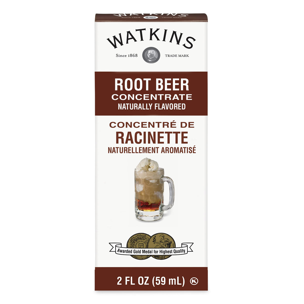 Watkins Root Beer Concentrate — 2 oz Bottles (Pack of 6) | Rich, Real Flavor for Baking & Beverages