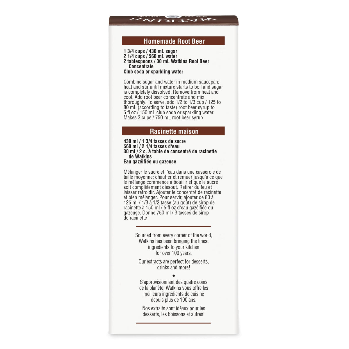 Watkins Root Beer Concentrate — 2 oz Bottles (Pack of 6) | Rich, Real Flavor for Baking & Beverages