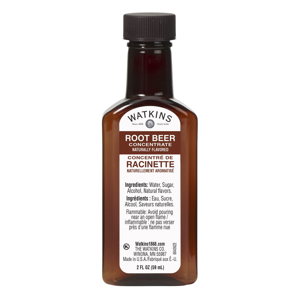 Watkins Root Beer Concentrate — 2 oz Bottles (Pack of 6) | Rich, Real Flavor for Baking & Beverages