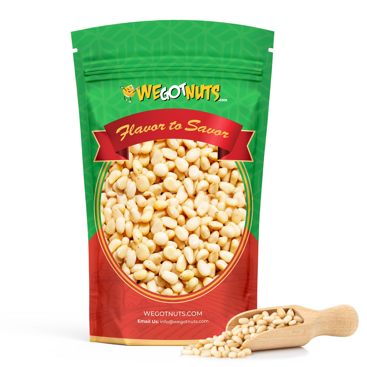 We Got Nuts Raw Pine Nuts – 2 lb Kosher, Fresh & Natural for Pesto, Salads & Cooking