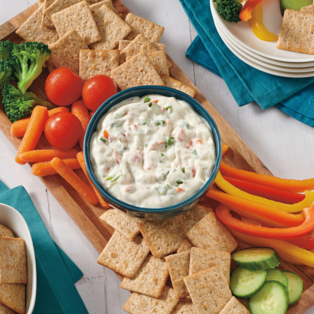 Wheat Thins Ranch Flavored Whole Grain Crackers — Bulk 6-8.5 oz Boxes