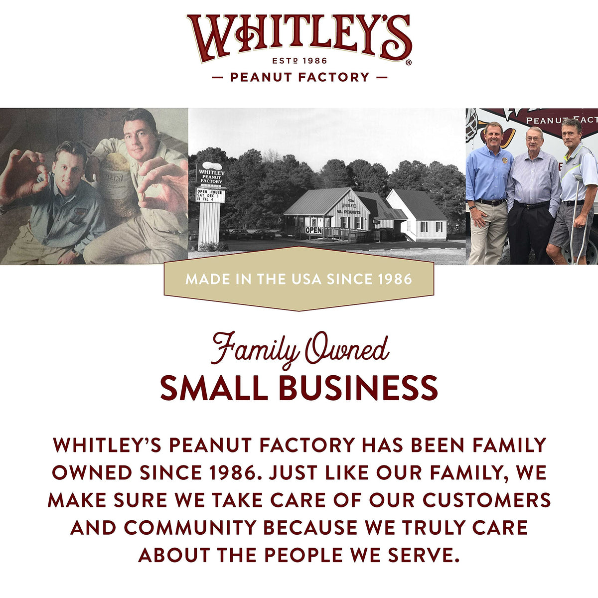 Whitley's Salted Virginia Peanuts – Super Extra Large Hand-Cooked Virginia Peanuts in a 20 oz Tin