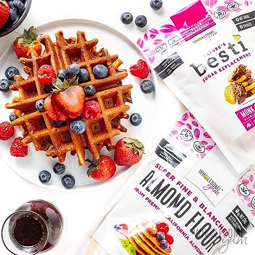 Wholesome Yum Besti Natural Sugar Substitute - Keto Granulated Monk Fruit Sweetener with Allulose (No Erythritol) - 12 oz, 2 Pack