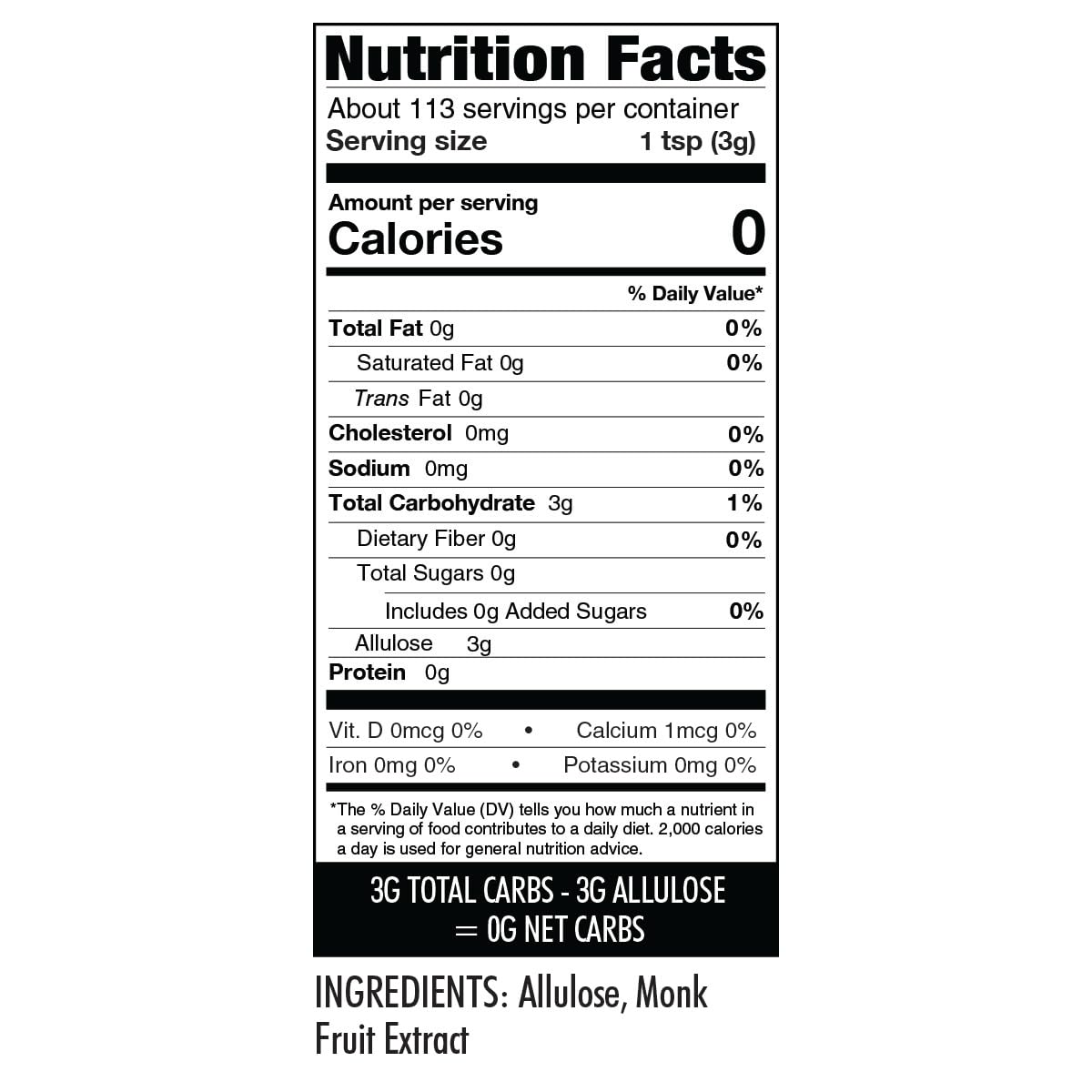 Wholesome Yum Besti Powdered Sugar Substitute – Keto Monk Fruit + Allulose (No Erythritol) 12 oz 2-Pack