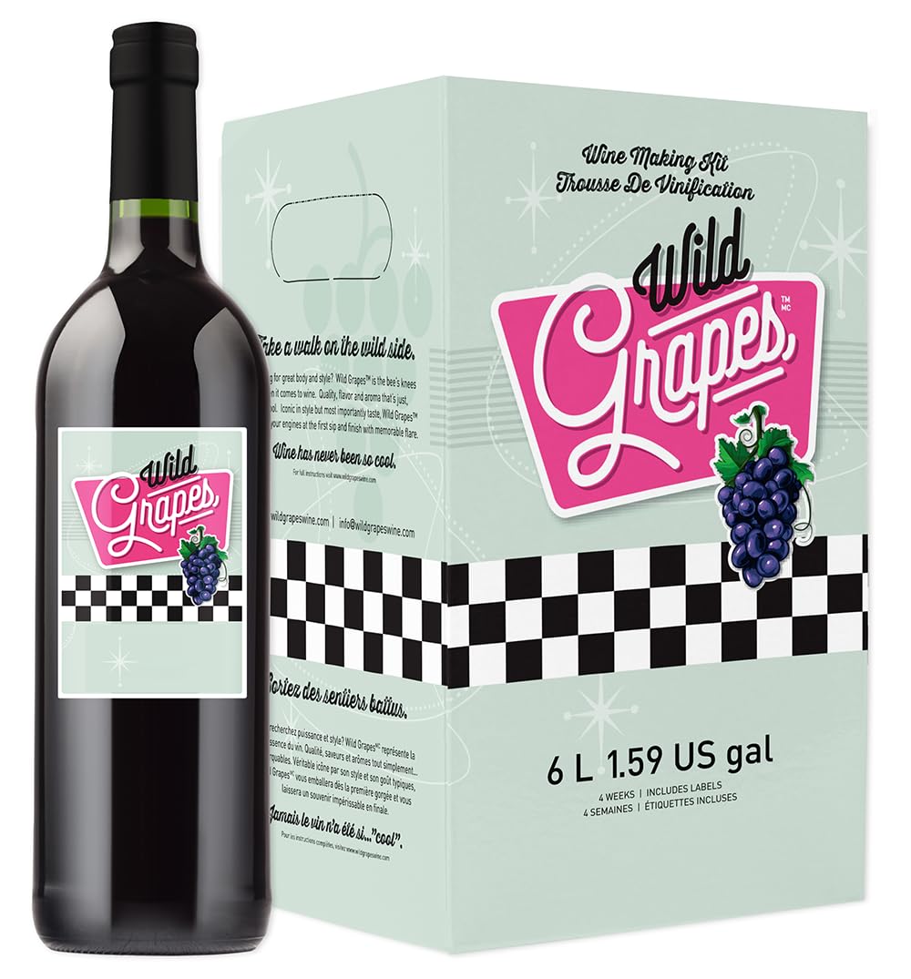 Wild Grapes Premium DIY Cabernet Sauvignon Kit – 6 Gallons / Up to 30 Bottles
