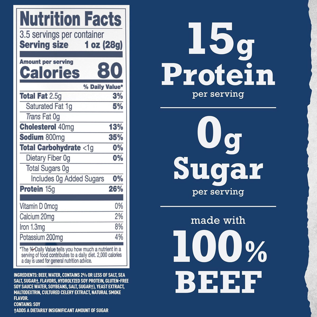 Wild River Original Beef Jerky — Old Fashioned, Gluten Free, 15g Protein per Bag (Pack of 4)