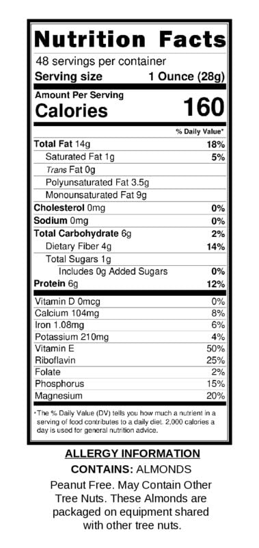 Wild Soil Terra Preta Almonds – Higher Protein & Vitamin E, Eco-Farmed Raw California Almonds
