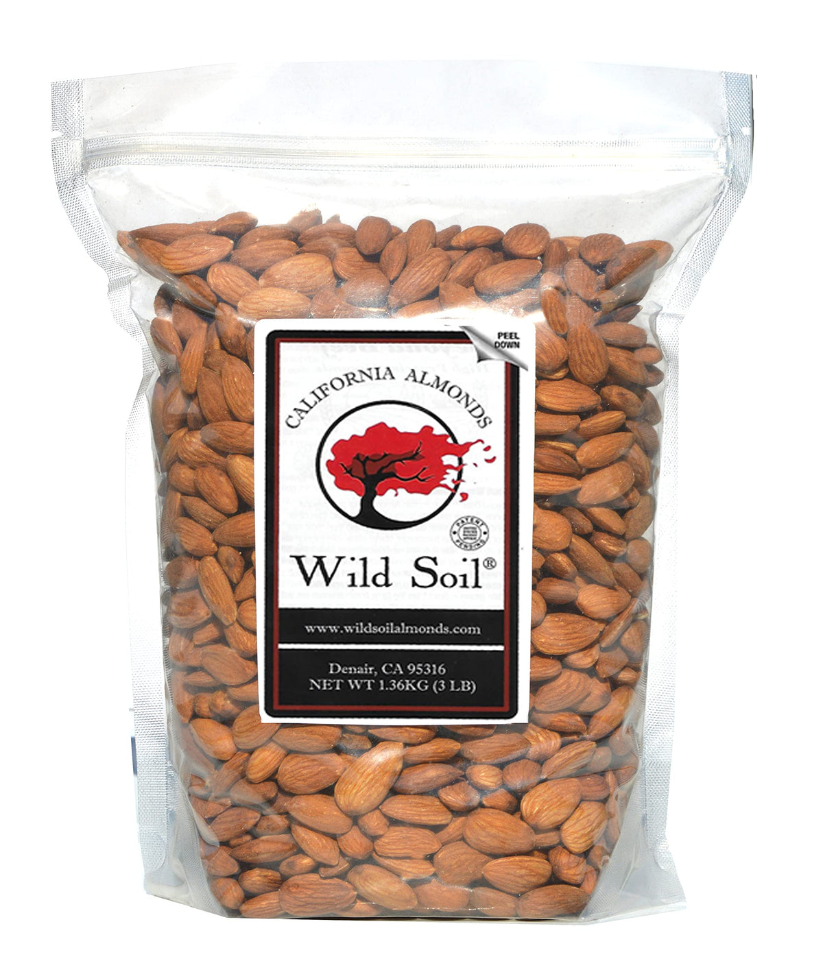 Wild Soil Terra Preta Almonds – Higher Protein & Vitamin E, Eco-Farmed Raw California Almonds