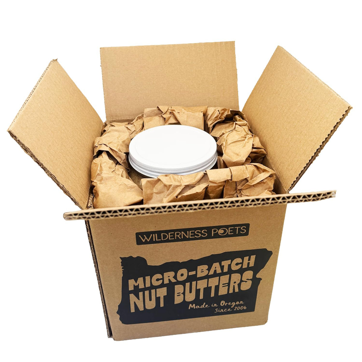 Wilderness Poets Almond Butter – Organic Raw Nut Butter (4 Pound) – Vegan, Gluten Free, Non-GMO, No Salt, No Sugar