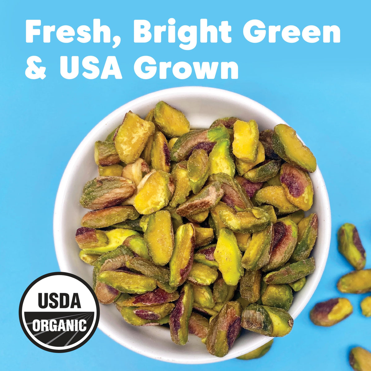 Wilderness Poets Organic Pistachios – Unsalted Pistachio Halves, California Grown (2 lb)