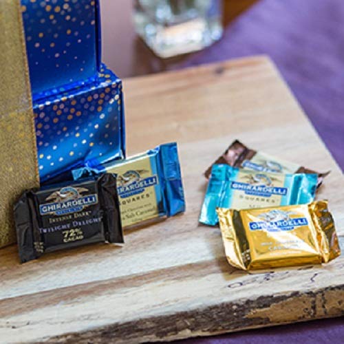 Ghirardelli Chocolate Gift Tower by Wine Country Gift Baskets | Premium Chocolates & Gift-Ready Presentation