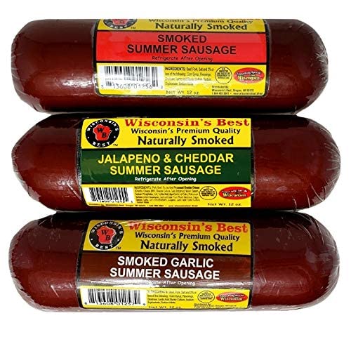 Wisconsin Cheese Company - Ultimate Cheese & Meat Gift Box | Smoked Summer Sausages, Wisconsin Cheese, Crackers & Mustard