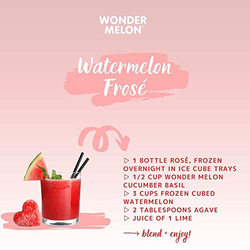 Wonder Melon Organic Watermelon Juice Variety Pack – Cold Pressed (6 Bottles): Basil Cucumber & Lemon Cayenne