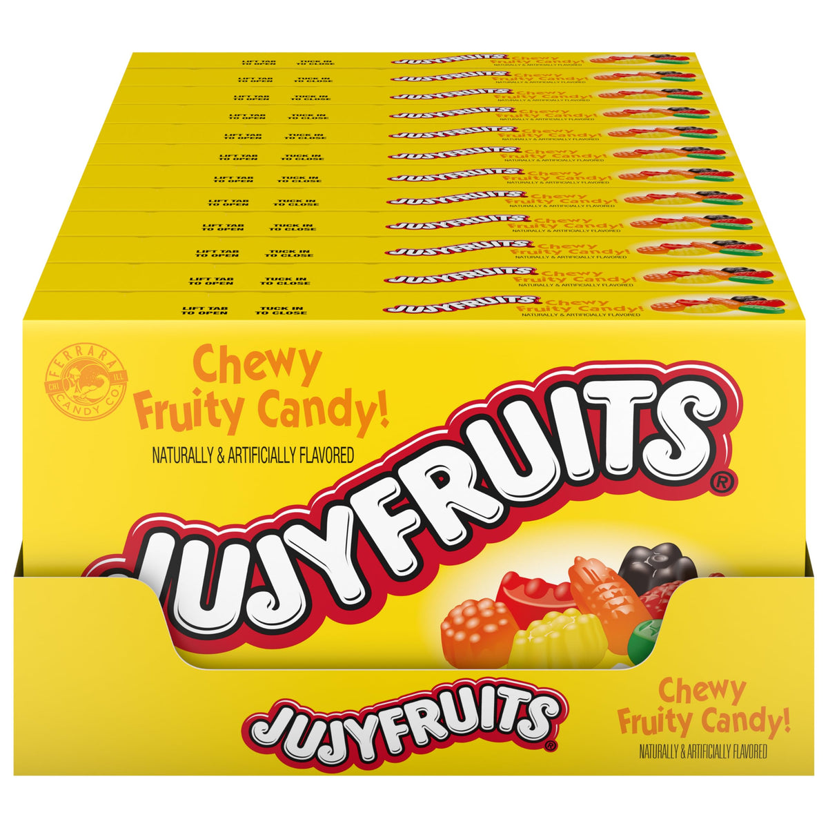 Wonka Jujyfruits Gummy Candy – Assorted 5 oz Theater Boxes (Pack of 12)