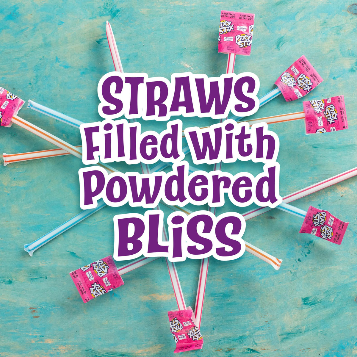 Wonka Pixy Stix 85ct Variety Sour Straws – Grape, Maui Punch, Cherry & Orange
