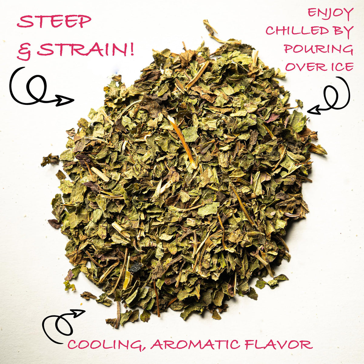 Worldwide Botanicals Organic Peppermint Loose Leaf Tea, 1 lb – Pacific Northwest Grown, Highly Aromatic, Caffeine Free