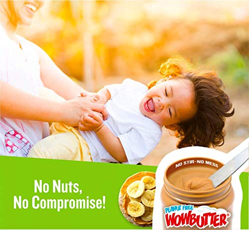 WOWBUTTER - Creamy Peanut & Tree Nut Free Spread - 100 Cups (1.12 oz each) - Made With Whole Toasted Soy - Vegan, Gluten Free, Non-GMO