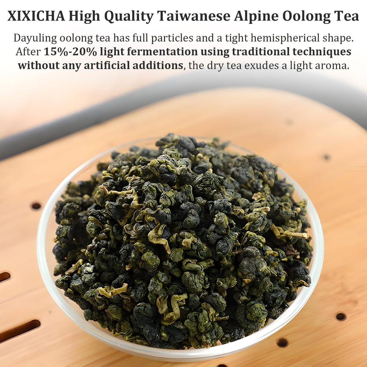 XIXICHA Dayuling Oolong Tea – Taiwan High Mountain Formosa Floral Aroma, Premium Loose Leaf (150g, 120 cups)