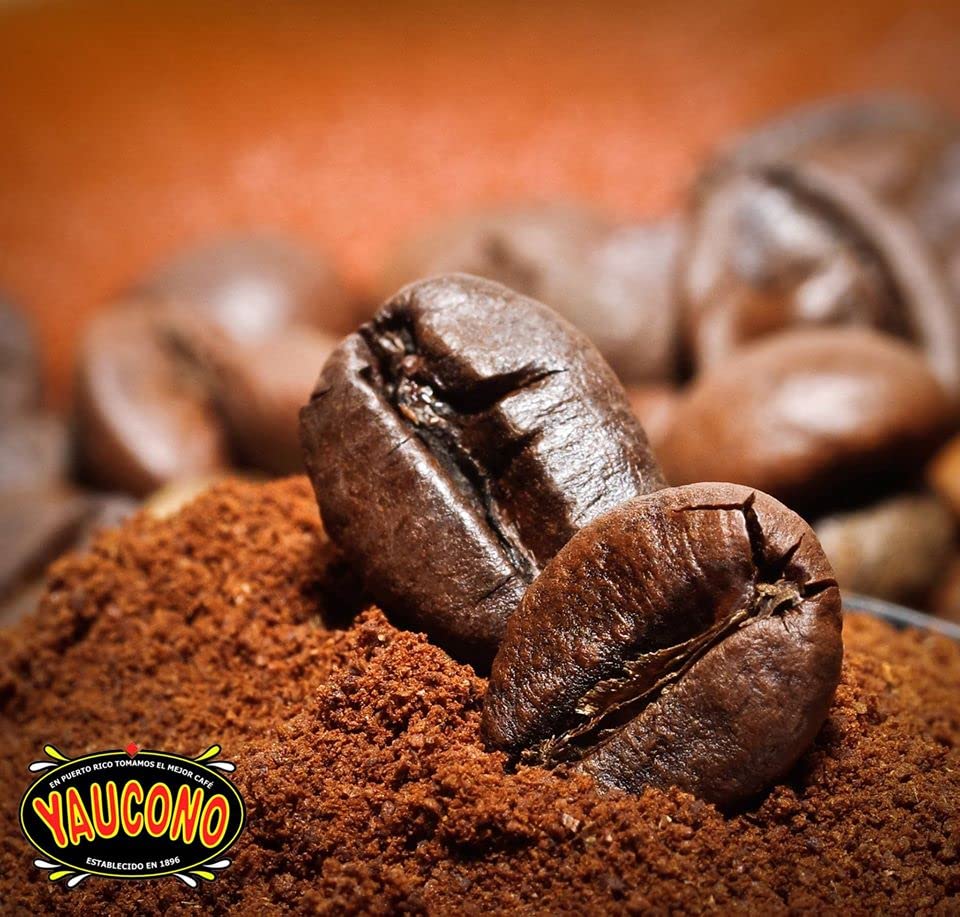 Yaucono Ground Coffee Trio: Cafe Crema, Cafe Rico & Yaucono (Puerto Rico), 14 oz – Pack of 3