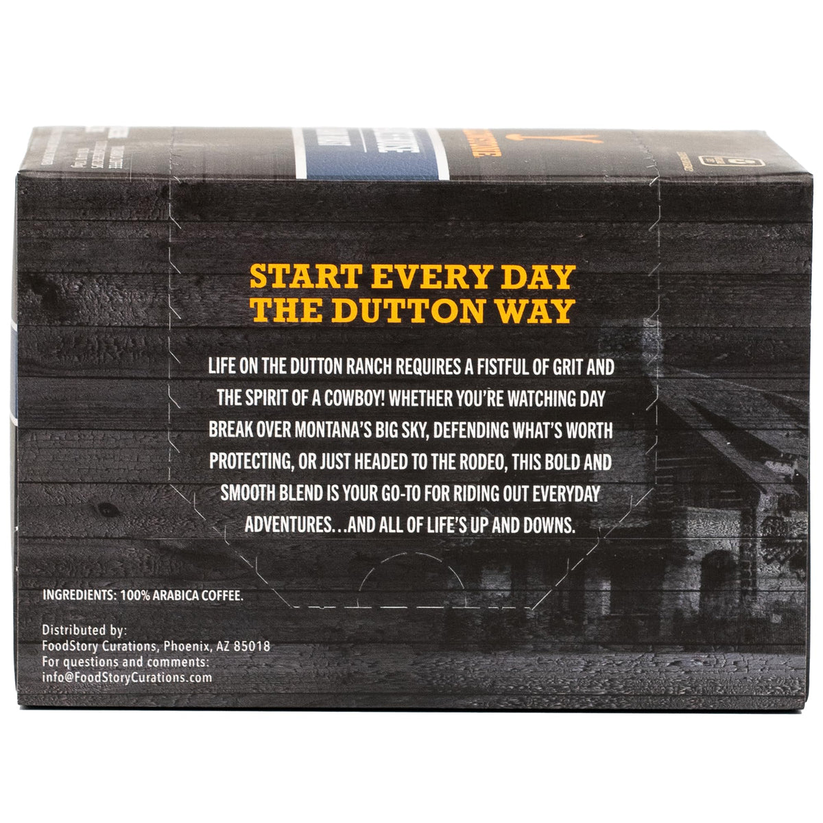 Yellowstone Ranch House Dark Roast Coffee — 100% Arabica, Single-Serve Recyclable Pods, 36 Count