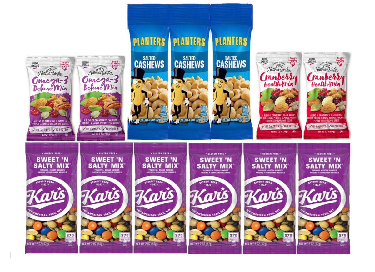 YESY Nuts Individual Packs – On-the-Go Trail Mix & Nut Variety (38-Pack)