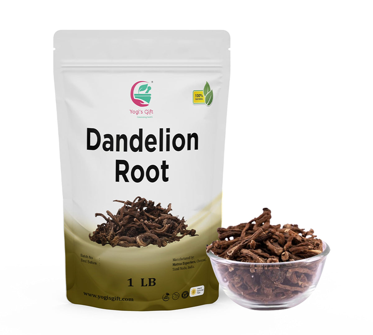 Dandelion Root 1 LB – Raw & Whole | Yogi’s Gift®