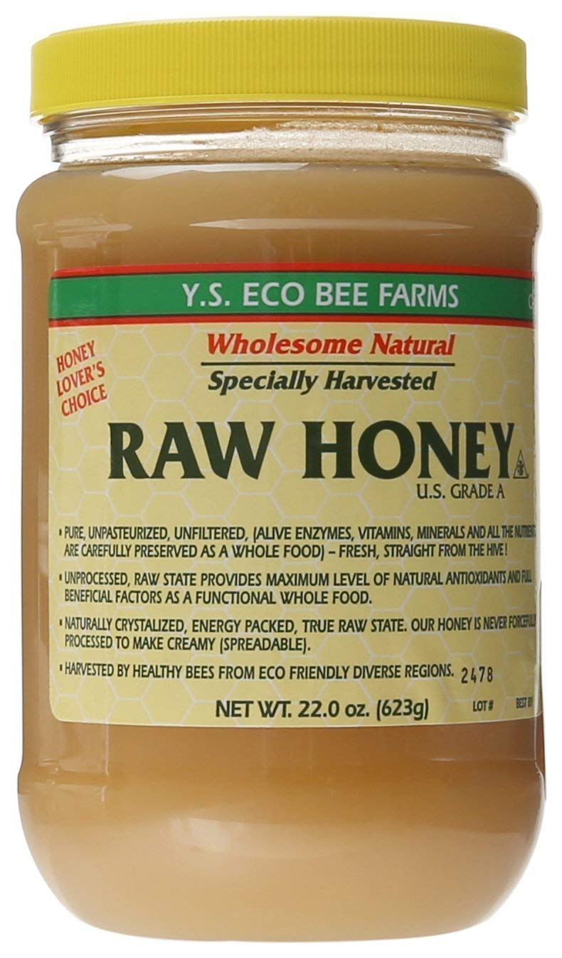 Y.S. Organic Bee Farms Raw Honey - 22 oz Pack of 6 | Pure, Unfiltered Honey