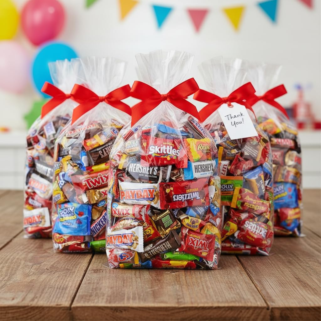 Yummy Chew Assorted Chocolate Candy Variety Pack – 5lb Bulk, Individually Wrapped Chocolates
