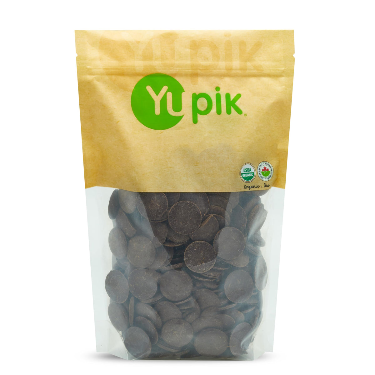 Yupik Organic Cocoa Liquor Wafers – 2.2 lb, 100% Cocoa Paste, No Sugar Added, Gluten-Free, Vegan, Kosher