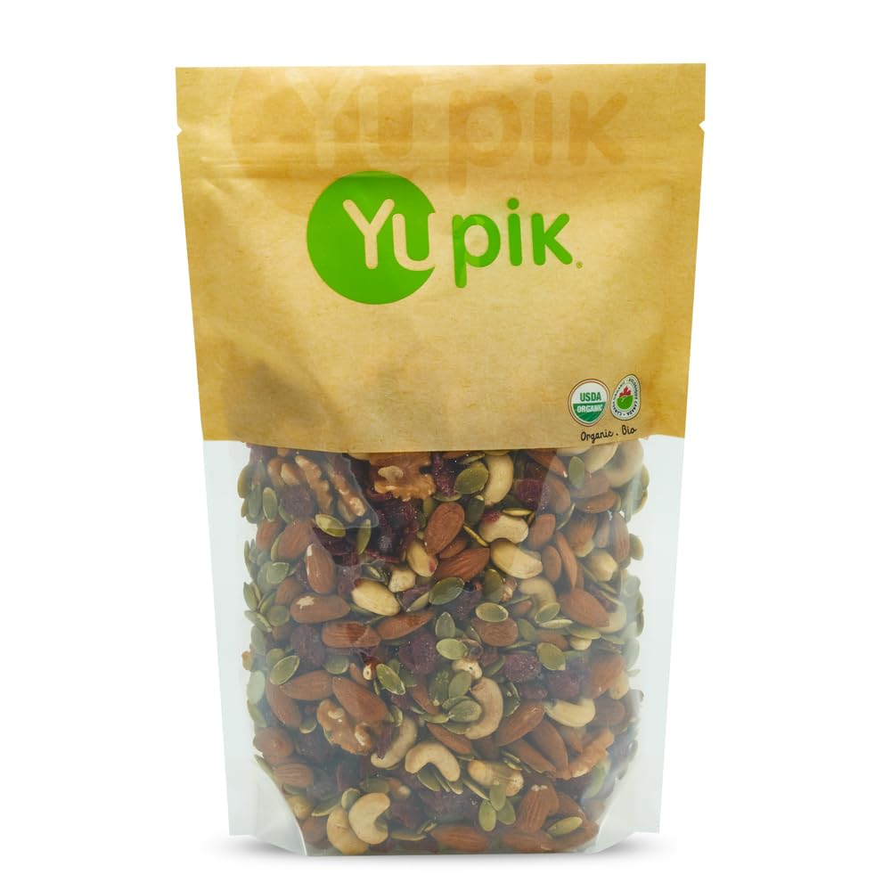 Yupik Organic Protein Boost Trail Mix – 2.2 lb (Cashews, Almonds, Pumpkin Seeds, Walnuts & Cranberries)