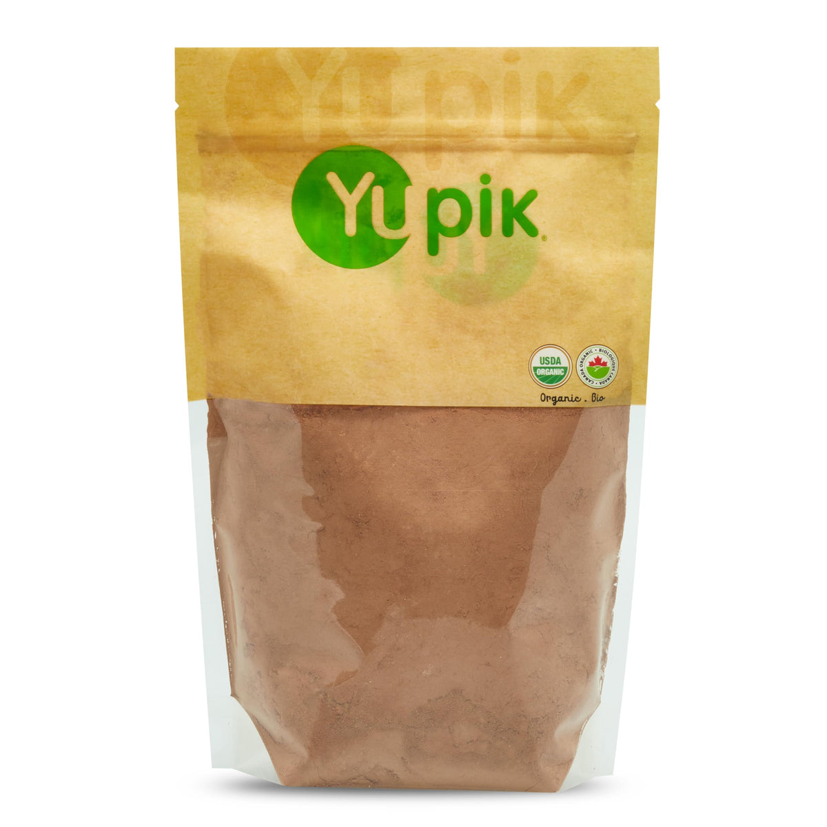 Yupik Organic Raw Cocoa Powder 2.2 lb – No Added Sugar, Gluten-Free, GMO-Free, Kosher, Vegan