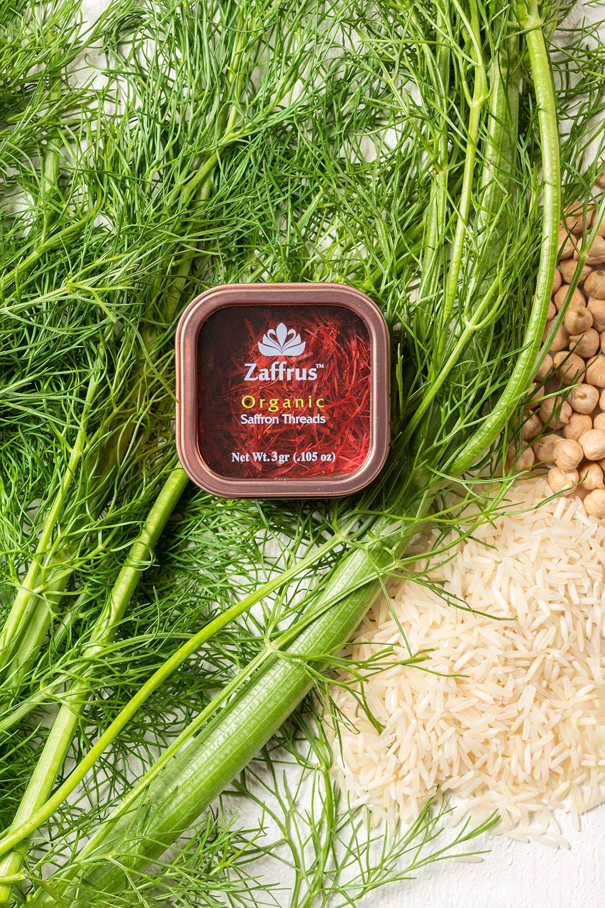 Zaffrus Organic Saffron Threads – 3g | Certified Organic, Premium Saffron for Rice, Paella, Risotto