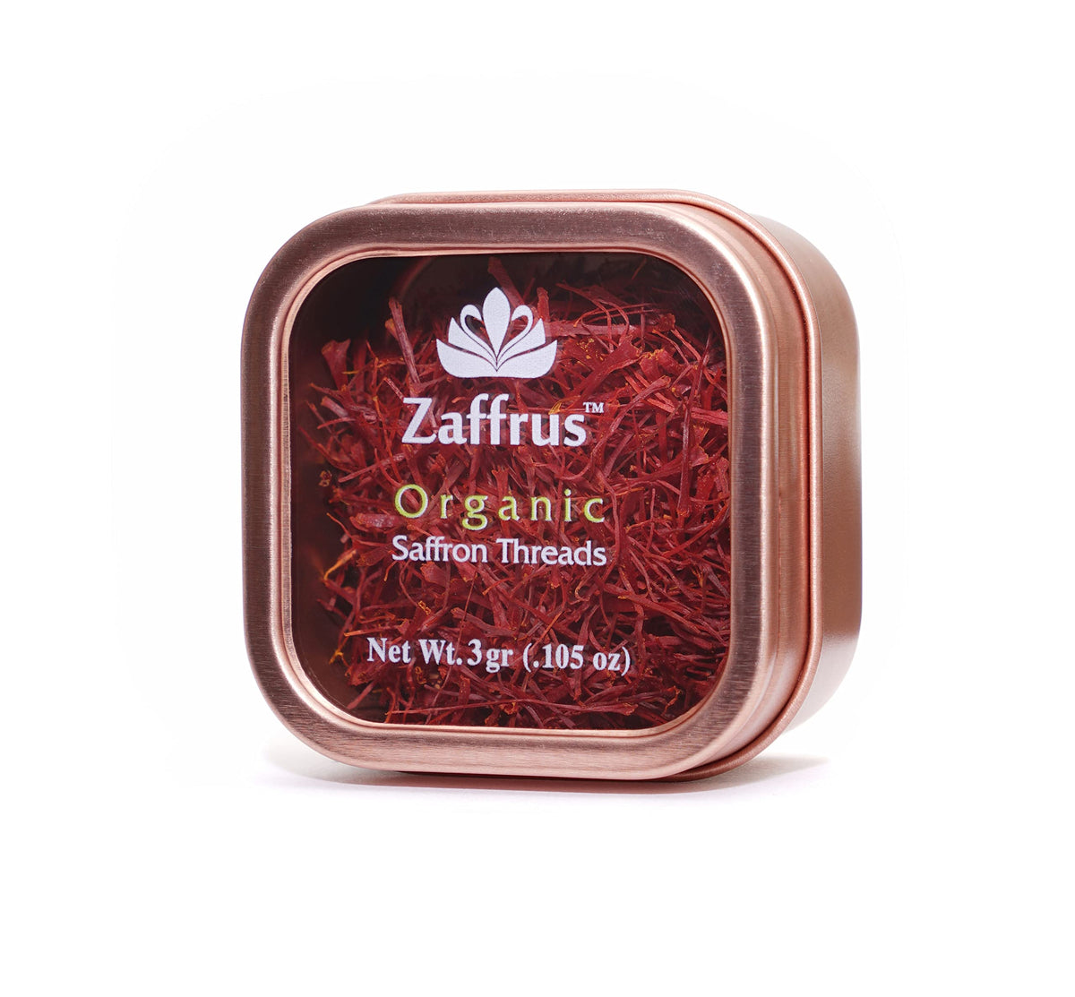 Zaffrus Organic Saffron Threads – 3g | Certified Organic, Premium Saffron for Rice, Paella, Risotto