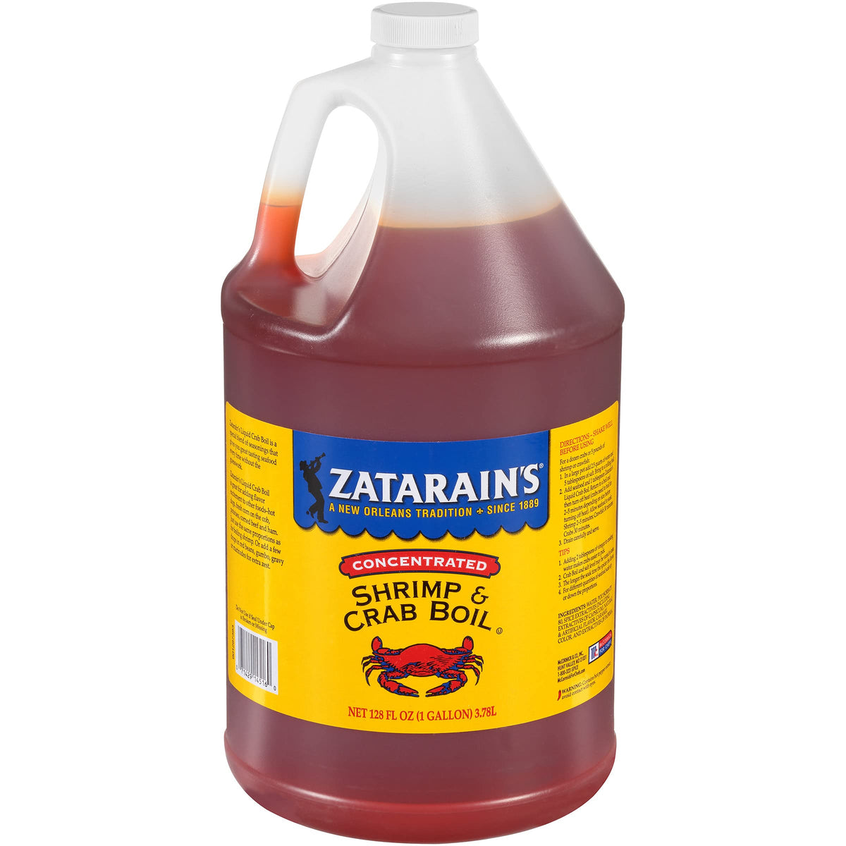 Zatarain's Concentrated Shrimp & Crab Boil - 1 gal Liquid Crab Boil