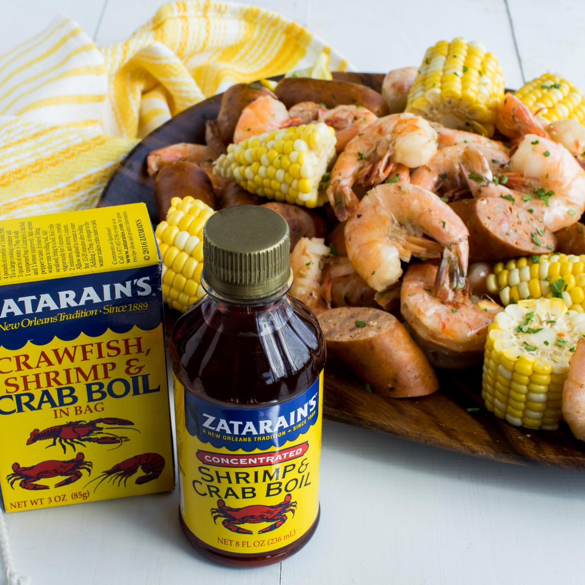 Zatarain's Garlic & Onion Shrimp & Crab Boil, 8 fl oz (Pack of 12) | Liquid Seasoning