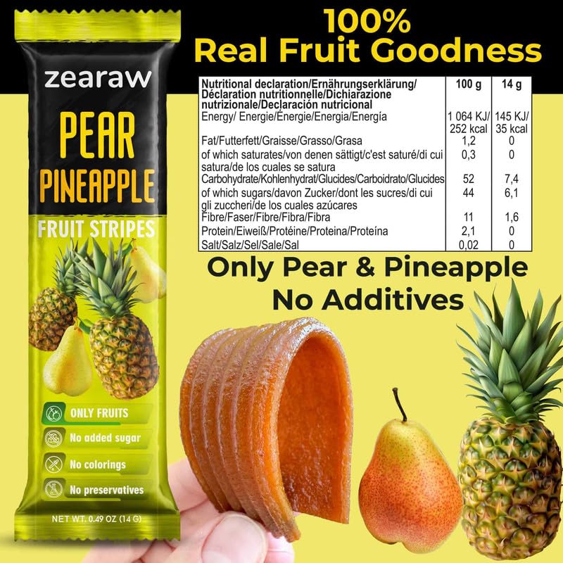 ZEARAW Fruit Snack Variety Pack – 30 Gluten-Free Vegan, Sugar-Free Strips | Be Still Farms