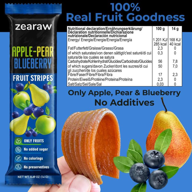 ZEARAW Fruit Snack Variety Pack – 30 Gluten-Free Vegan, Sugar-Free Strips | Be Still Farms