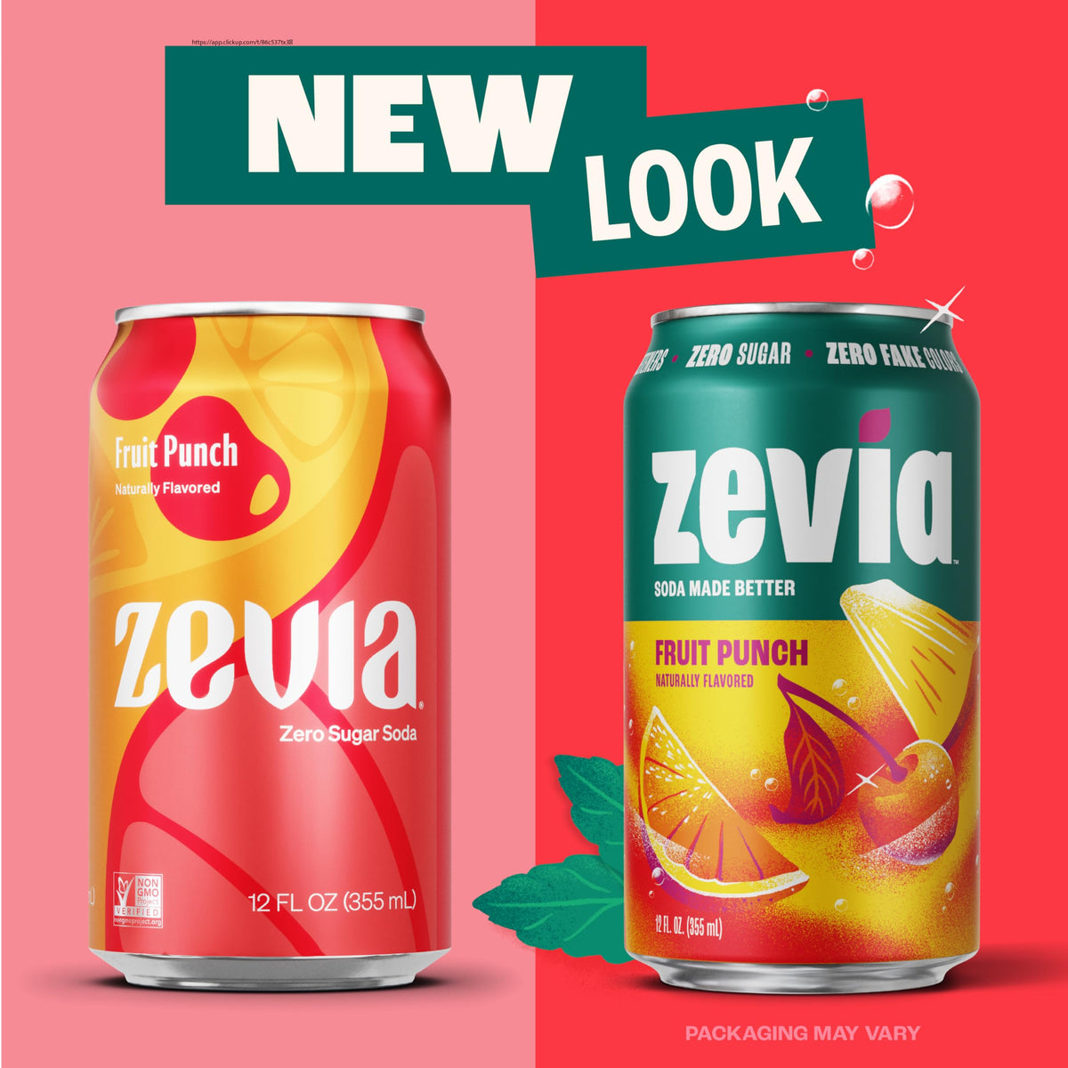 Zevia Fruit Punch Zero Sugar Soda – 24-Pack, Caffeine Free, Naturally Sweetened, Non-GMO, Gluten-Free, Vegan