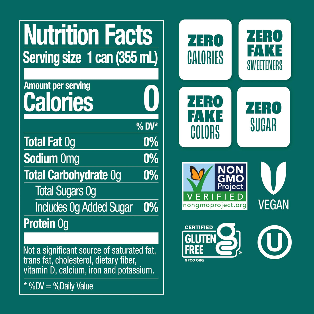 Zevia Rainbow Variety Pack – Zero Sugar Soda (24 x 12oz Cans)