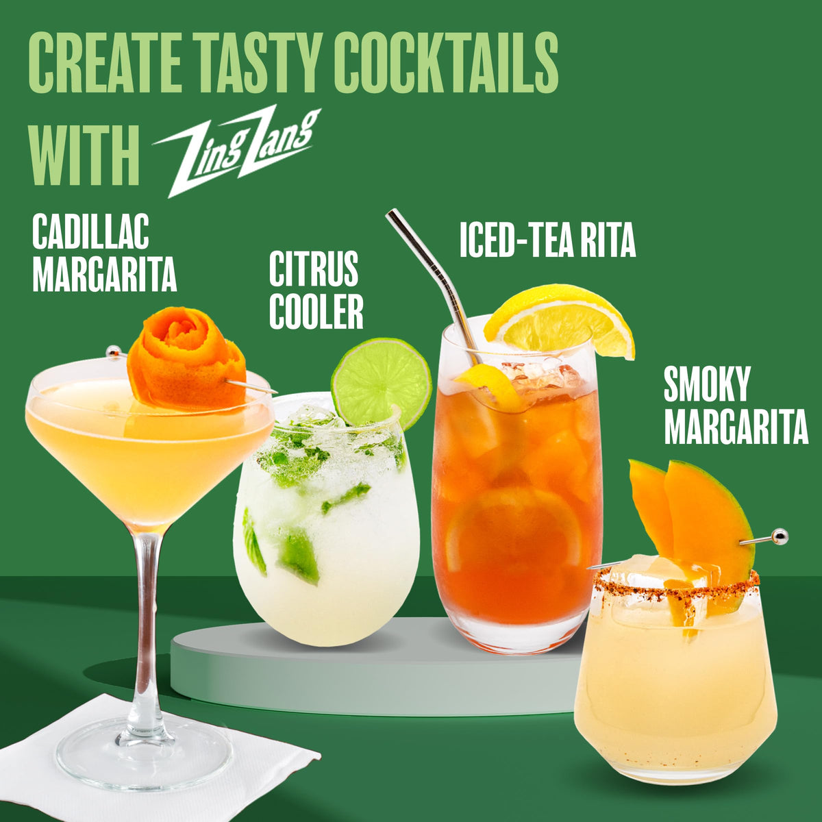 Zing Zang Margarita Mix – Mango, Lime & Key Lime Juice Blend | Non-Alcoholic Cocktail Mixer, 32 Fl Oz Bottles (Pack of 3)