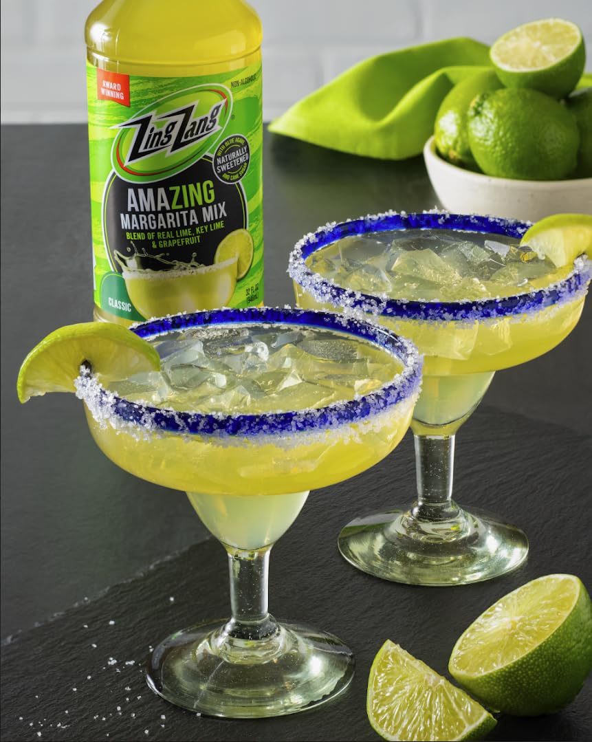 Zing Zang Margarita Mix Variety Pack – 3 x 32 oz Bottles (Margarita, Strawberry Daiquiri, Mango)