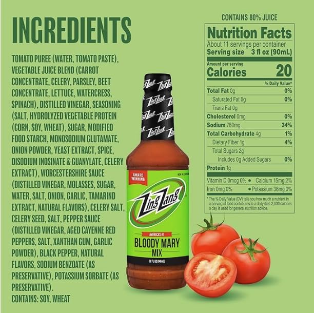 Zing Zang Bloody Mary Mix Variety Pack – Original, Blazing & Pickle (32 oz each, Pack of 3)