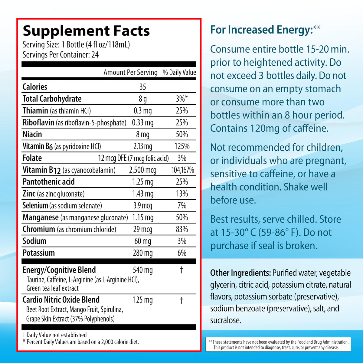 Zipfizz Sport Energy Shot – Fruit Punch, 4oz | Hydration and Natural Energy